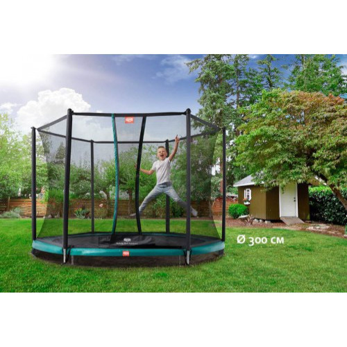 Батут  BERG InGround Talent Green 300 + Safety Net Comfort - фото №5
